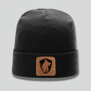 Trikos Leather Patch Beanie