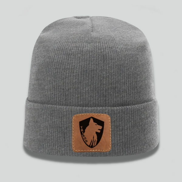 Trikos Leather Patch Beanie