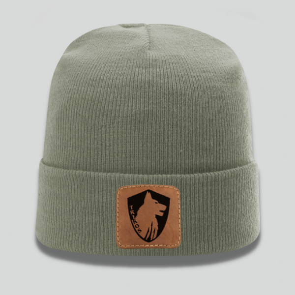 Trikos Leather Patch Beanie