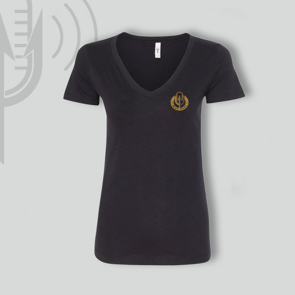 Mike Drop Black Women’s V-Neck - Black