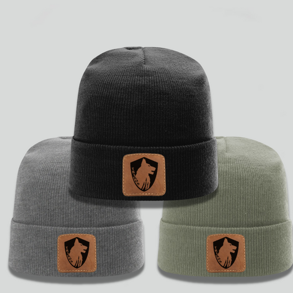 Trikos Leather Patch Beanie